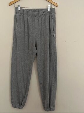 Le Bon Shoppe Grey Pointelle Jogger Sweatpants